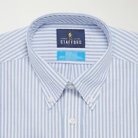 Stafford Coolmax All Season Ecomade Mens Classic Fit Stretch Fabric Wrinkle Free Long Sleeve Dress Shirt