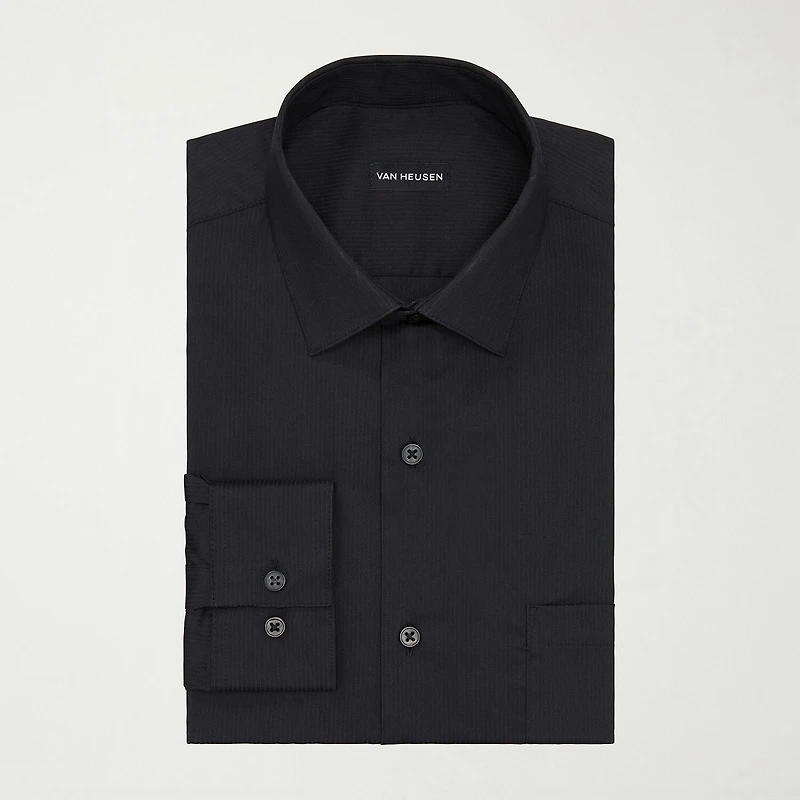 Van Heusen Everyday Defense Stain Shield Mens Regular Fit Stretch Fabric Wrinkle Free Long Sleeve Dress Shirt