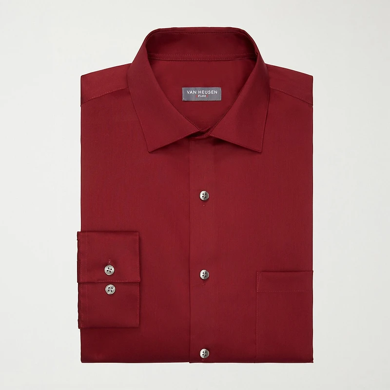 Van Heusen Big and Tall Ultra Flex Mens Regular Fit Wrinkle Free Long Sleeve Dress Shirt