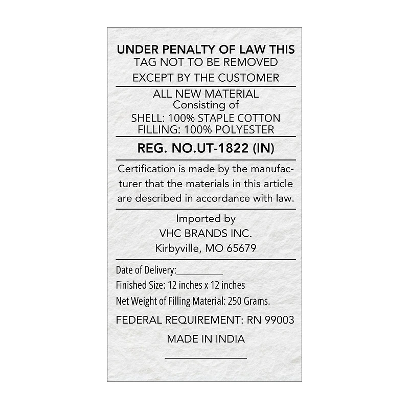 VHC Brands Settlement 12x12 Throw Pillow