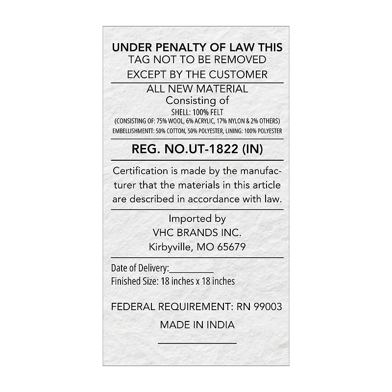 VHC Brands Settlement 18x18 Throw Pillow