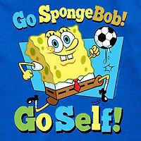 Soccer Go Self Little & Big Kid Boys Crew Neck Short Sleeve Regular Fit Spongebob Graphic T-Shirt