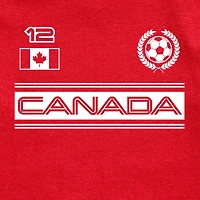Canada Soccer Little & Big Kid Boys Crew Neck Short Sleeve Regular Fit Graphic T-Shirt
