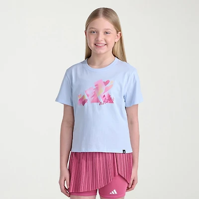 adidas Big Kid Girls Crew Neck Short Sleeve Regular Fit Graphic T-Shirt
