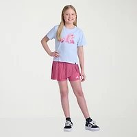 adidas Big Kid Girls Crew Neck Short Sleeve Regular Fit Graphic T-Shirt