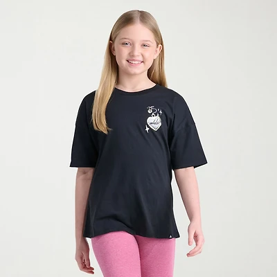 adidas Big Kid Girls Crew Neck Short Sleeve Active T-Shirt