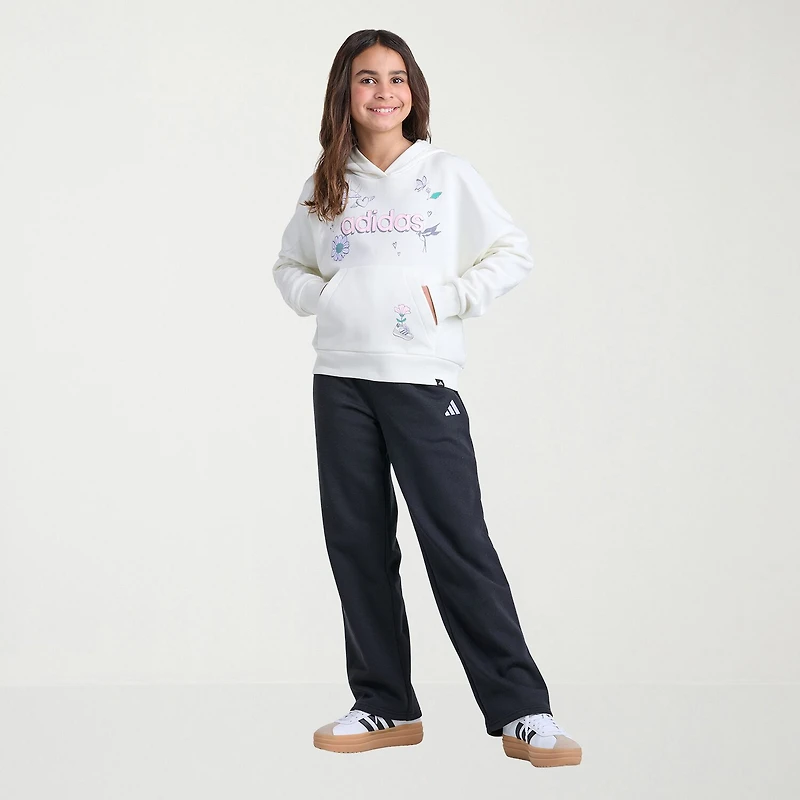 adidas Big Kid Girls Long Sleeve Active Plus Hoodie