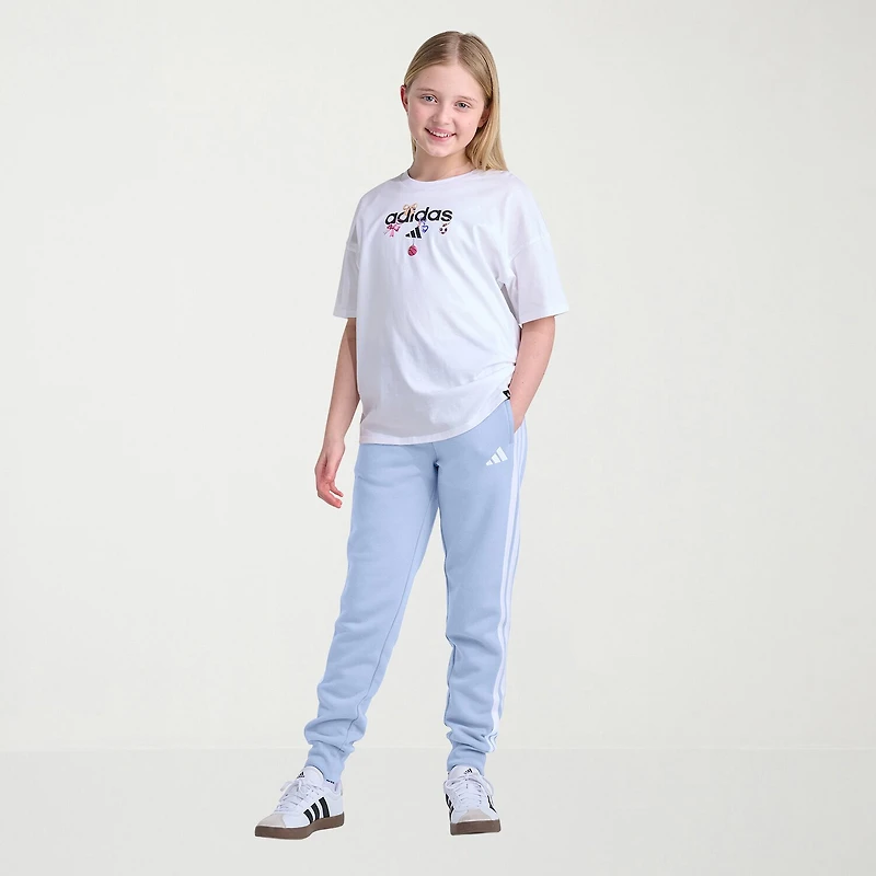 adidas Big Kid Girls Cuffed Regular Fit Jogger Pant