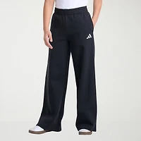 adidas Big Kid Girls Mid Rise Wide Leg Regular Fit Fleece Pull-On Pant