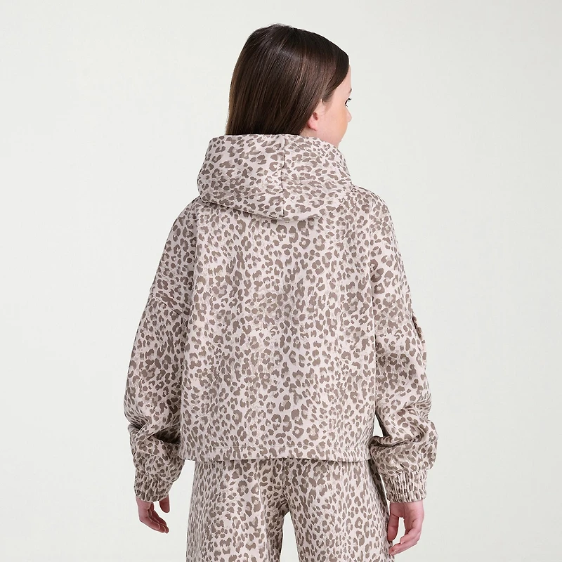 adidas Big Kid Girls Long Sleeve Fleece Active Hoodie