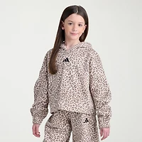 adidas Big Kid Girls Long Sleeve Fleece Active Hoodie