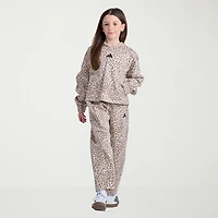 adidas Big Kid Girls Long Sleeve Fleece Active Hoodie