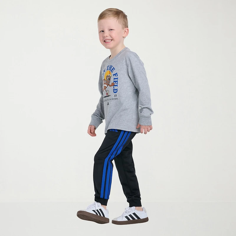 adidas Little Boys Cuffed Regular Fit Jogger Pant