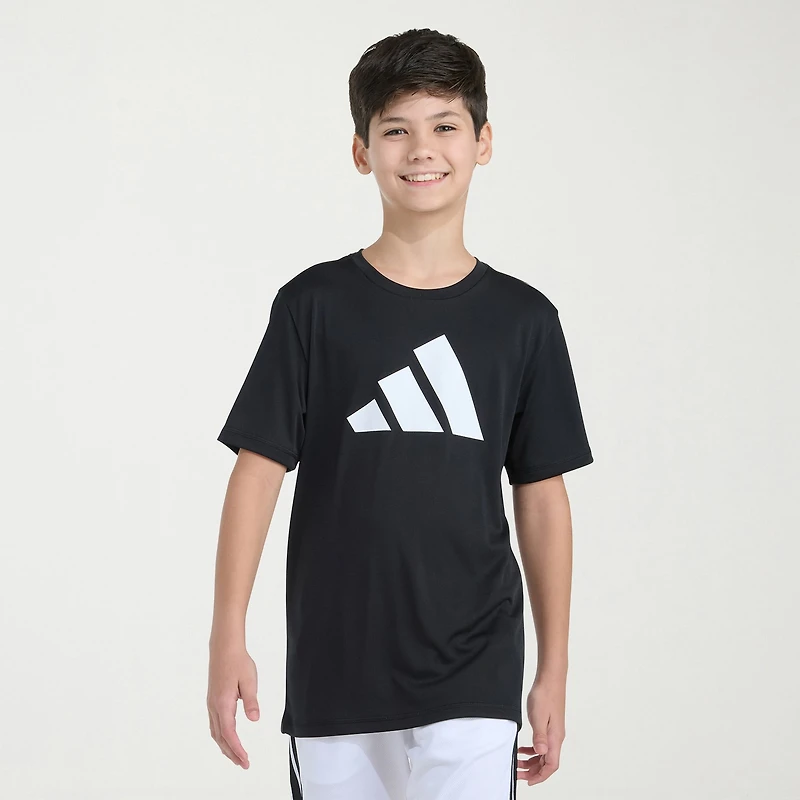 adidas Big Kid Boys Crew Neck Short Sleeve Active T-Shirt