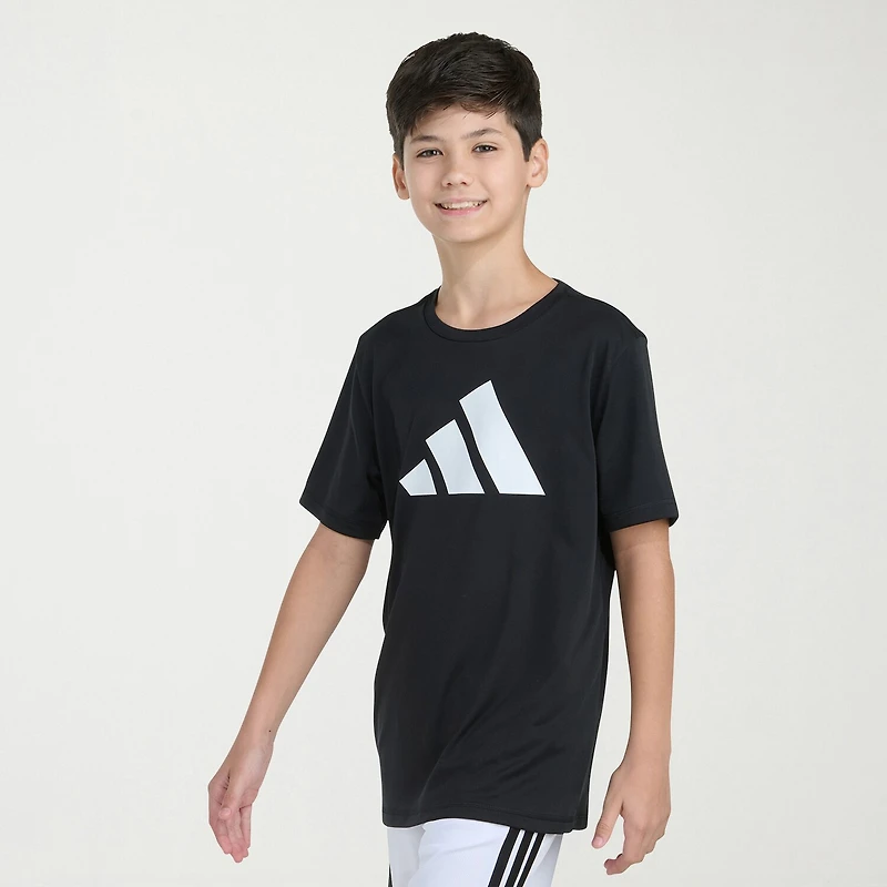 adidas Big Kid Boys Crew Neck Short Sleeve Active T-Shirt