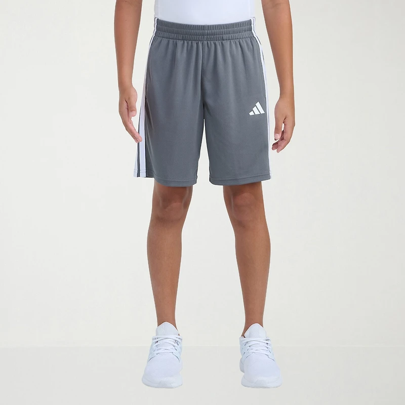 adidas Big Kid Boys Adjustable Waist Mid Rise Knit Pull-On Short