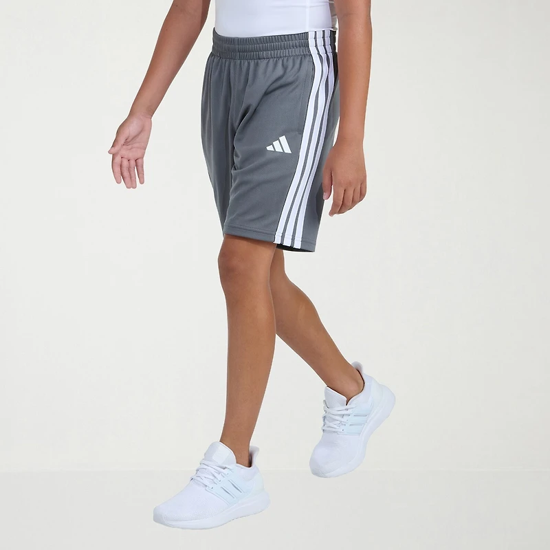 adidas Big Kid Boys Adjustable Waist Mid Rise Knit Pull-On Short
