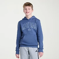 adidas Big Kid Boys Long Sleeve Fleece Active Hoodie