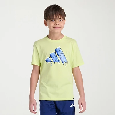 adidas Big Kid Boys Crew Neck Short Sleeve Regular Fit Graphic T-Shirt