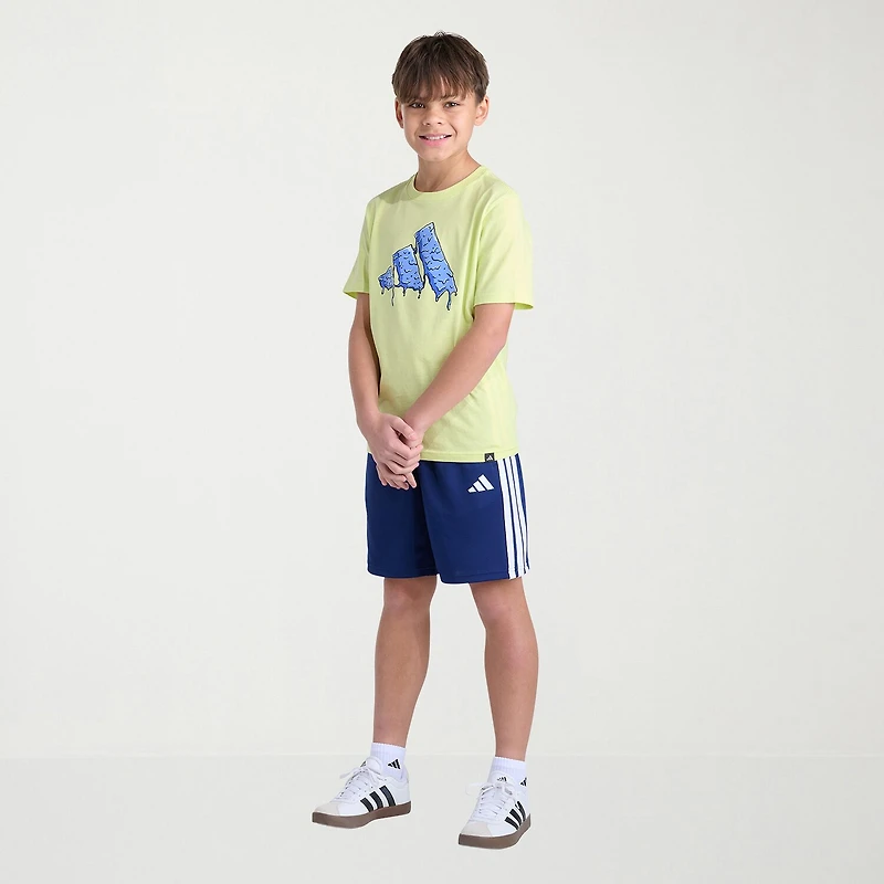adidas Big Kid Boys Crew Neck Short Sleeve Regular Fit Graphic T-Shirt