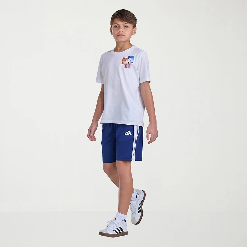 adidas Big Kid Boys Crew Neck Short Sleeve Regular Fit Graphic T-Shirt