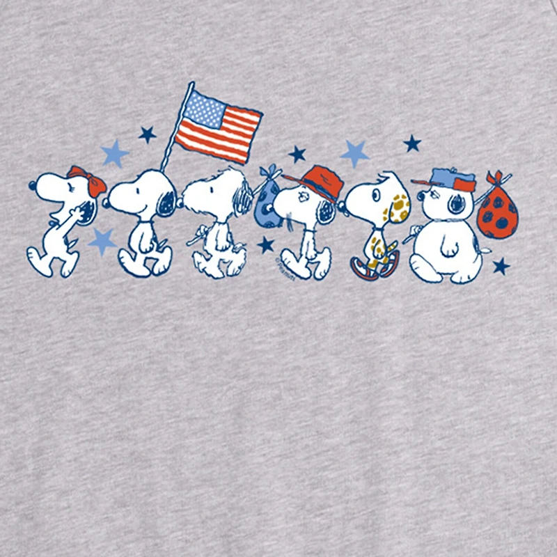 Novelty Mens Scoop Neck Sleeveless Peanuts Snoopy Tank Top