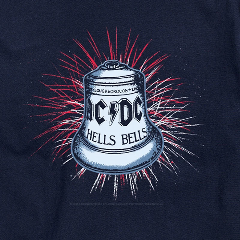 Novelty Mens Crew Neck Short Sleeve Regular Fit AC/DC Graphic T-Shirt