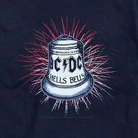 Novelty Mens Crew Neck Short Sleeve Regular Fit AC/DC Graphic T-Shirt