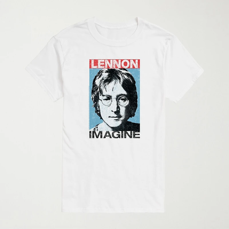 Novelty Mens Crew Neck Short Sleeve Regular Fit The Beatles Graphic T-Shirt