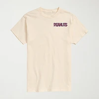 Novelty Mens Crew Neck Short Sleeve Regular Fit Peanuts Graphic T-Shirt