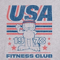 Novelty Mens Crew Neck Sleeveless Garfield Tank Top