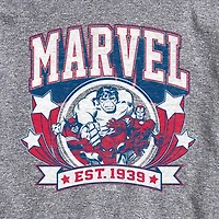 Novelty Mens Crew Neck Short Sleeve Regular Fit Marvel Graphic T-Shirt