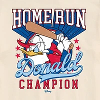 Novelty Mens Crew Neck Short Sleeve Regular Fit Donald Duck Graphic T-Shirt