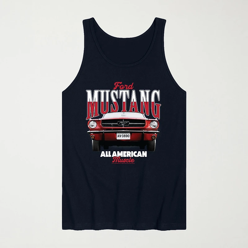 Novelty Mens Crew Neck Sleeveless Tank Top