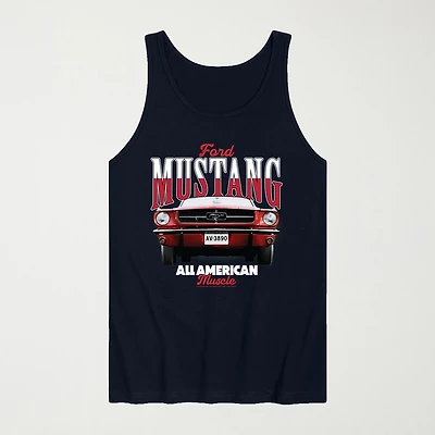 Novelty Mens Crew Neck Sleeveless Tank Top