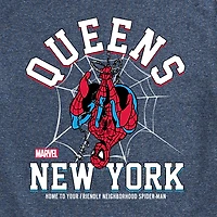 Novelty Mens Crew Neck Short Sleeve Regular Fit Marvel Spiderman Graphic T-Shirt