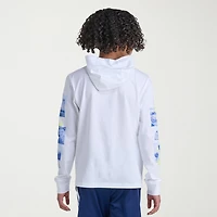 adidas Big Kid Boys Hooded Long Sleeve Regular Fit Graphic T-Shirt
