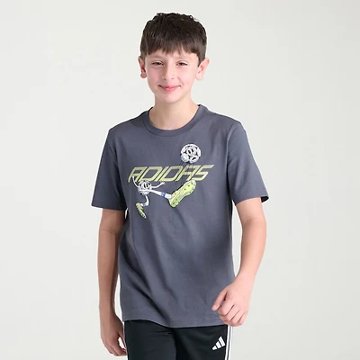 adidas Big Kid Boys Crew Neck Short Sleeve Regular Fit Graphic T-Shirt