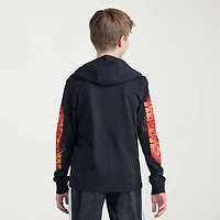 adidas Big Kid Boys Hooded Long Sleeve Regular Fit Graphic T-Shirt