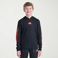 adidas Big Kid Boys Hooded Long Sleeve Regular Fit Graphic T-Shirt