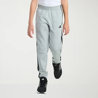 adidas Big Kid Boys Drawstring Waist Tapered Regular Fit Jogger Pant