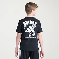 adidas Big Kid Boys Crew Neck Short Sleeve Regular Fit Graphic T-Shirt