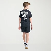 adidas Big Kid Boys Crew Neck Short Sleeve Regular Fit Graphic T-Shirt