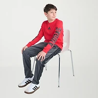 adidas Big Kid Boys Crew Neck Long Sleeve Regular Fit Graphic T-Shirt