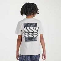 adidas Big Kid Boys Crew Neck Short Sleeve Regular Fit Graphic T-Shirt