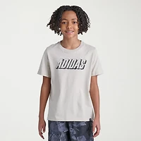 adidas Big Kid Boys Crew Neck Short Sleeve Regular Fit Graphic T-Shirt