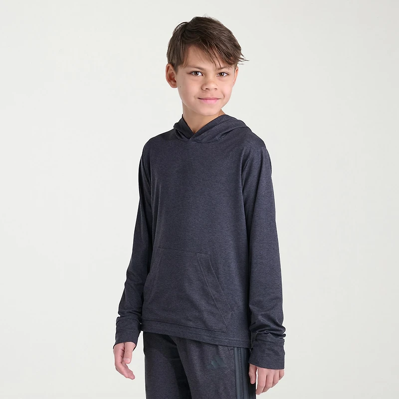 adidas Big Kid Boys Long Sleeve Fleece Active Hoodie
