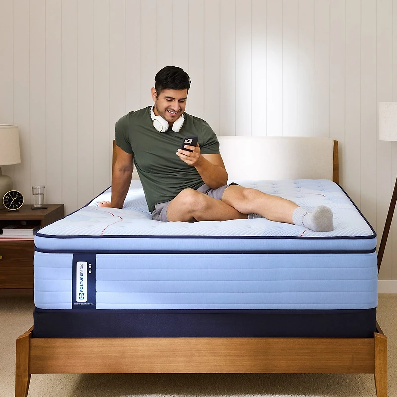 Sealy Posturepedic Ripley 15" Plush Pillow Top - Mattress + Adjustable Base