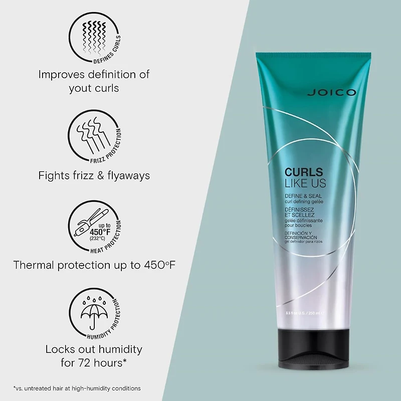 Joico Curls Like Us Define & Seal Curl Defining Gelee Hair Gel 8.5 oz.