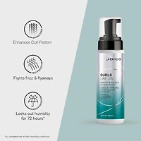 Joico Curls Like Us Smooth & Bounce Curl Hydrating Foam Hair Mousse 6.7 oz.